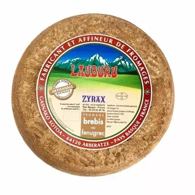 Tomme de brebis au fenugrec 6,5 kg - LAUBURU-ZYRAX