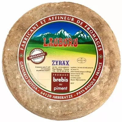 Tomme de brebis au piment 6,5 kg environ- LAUBURU-ZYRAX