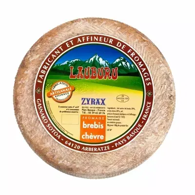 Tomme de brebis et chèvre 6,5 kg - LAUBURU-ZYRAX