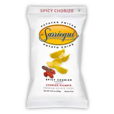 Chips de pomme de terre Premium Saveur Chorizo Epicé Sarriegui