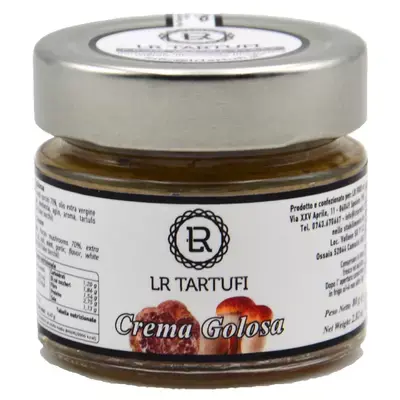 Crème gourmande cèpes et truffe Blanche 80gr - LR Tartufi