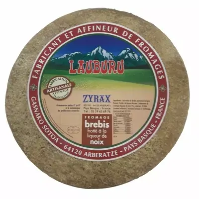 Tomme de brebis frotté à la liqueur de noix 3,7 kg - LAUBURU-ZYRAX