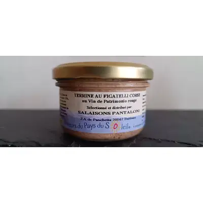 Verrine de figatelli Corse au vin de Patrimonio rouge de 85g Salaisons d'Ucciani