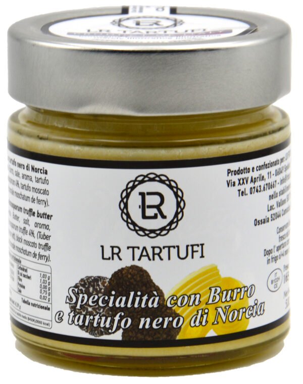 Beurre salé de Normandie à la truffe noire 165gr - LR Tartufi