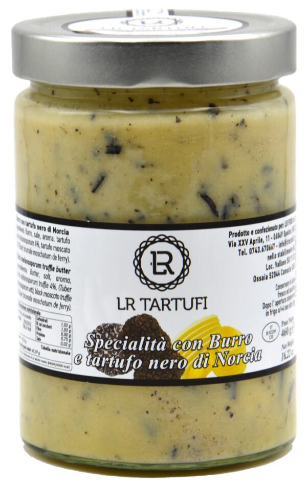 Beurre salé de Normandie à la truffe noire 460gr - LR Tartufi