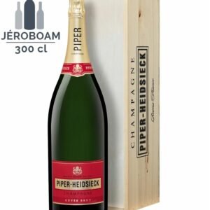 Champagne Piper-Heidsieck Cuvée Brut blanc Jeroboam avec caisse bois