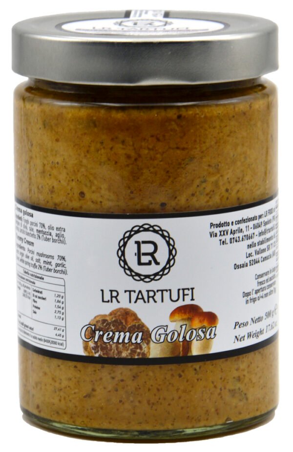 Crème gourmande cèpes et truffe Blanche 500gr - LR Tartufi