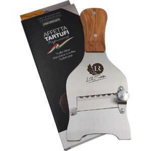 Mandoline pour truffes manche en olivier lame ondulé - LR Tartufi