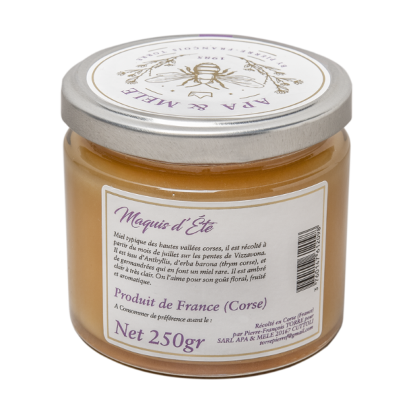 Miel de Maquis d' été de Corse AOP 250g - Apa & Mele