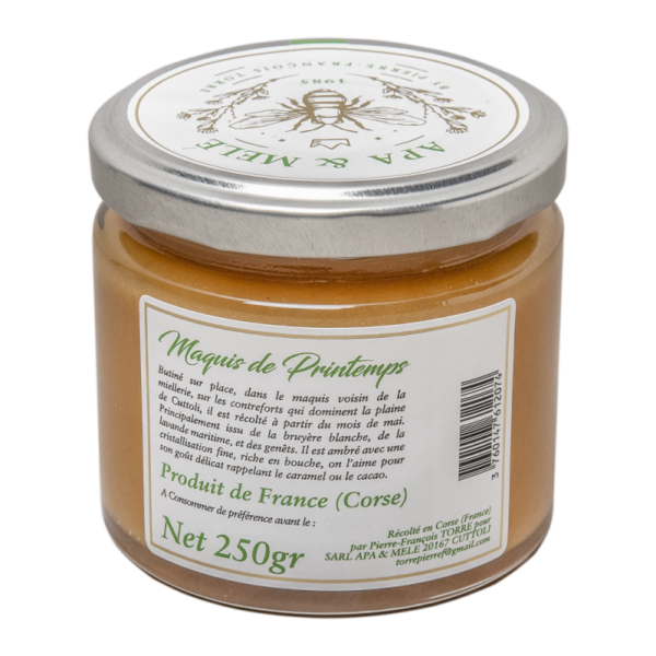 Miel de Maquis du primtemps de Corse AOP 250g - APA & Mele