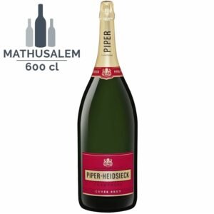Champagne PIPER-HEIDSIECK AVEC CAISSE BOIS, CUVÉE BRUT CHAMPAGNE AOP BLANC - Mathusalem 6 Litres