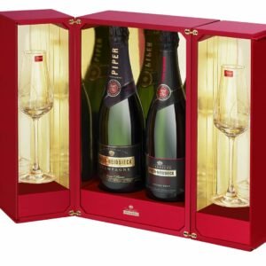 Champagne PIPER-HEIDSIECK, COFFRET BACCARAT (1996 & 2006 + 2 FLÛTES BACCARAT) CHAMPAGNE AOP BLANC