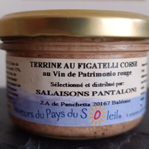 Verrine de figatelli Corse au vin de Patrimonio rouge de 85g Salaisons d'Ucciani