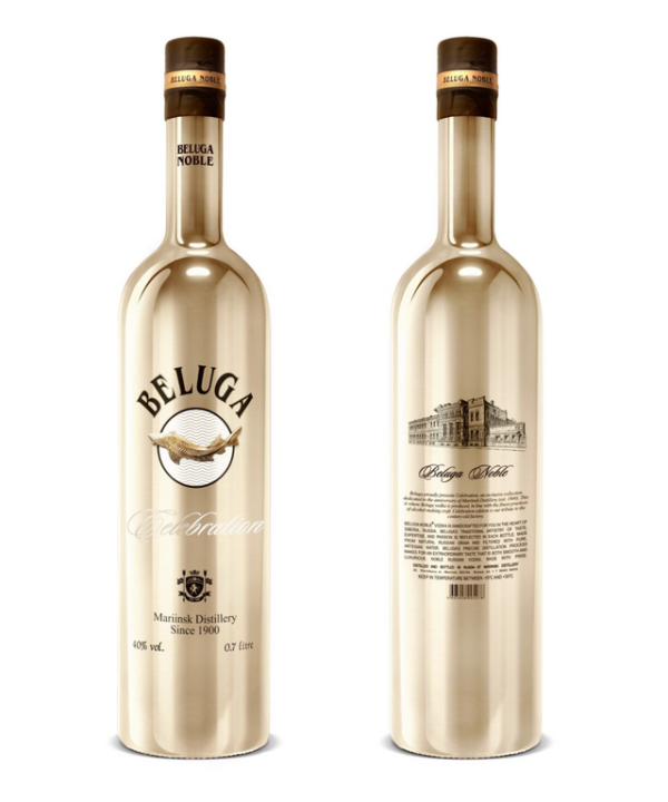 Vodka Beluga Celebration Gold Noble Russian