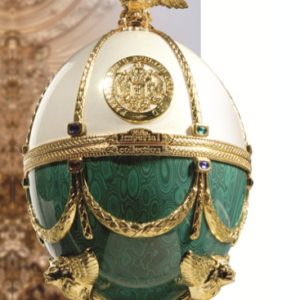 Vodka Impérial Collection Oeuf Fabergé Blanc et vert
